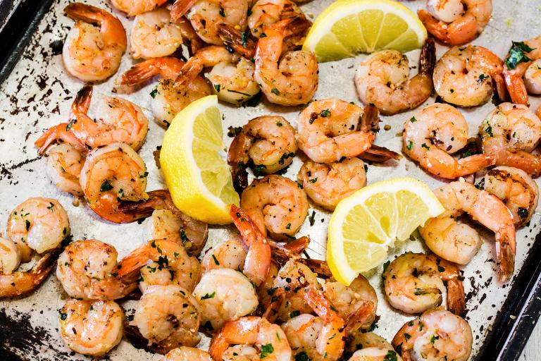 Sheet Pan Lemon Shrimp